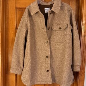 NWT Old Navy Women's Shacket, Brown, LG